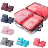 6 Pieces of Portable Luggage Packing Cubes