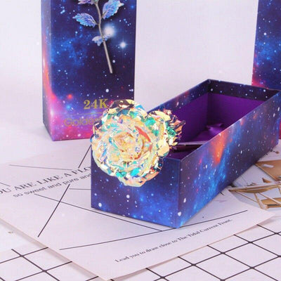 Hirundo Colorful Galaxy Rose with Love